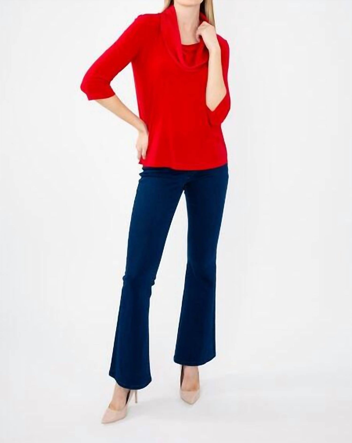 Joseph Ribkoff - 3/4 Length Cowl Neck Blouse