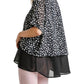 Umgee - Dalmatian Layered Cuff Sleeve Top