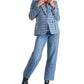 Elan - Plaid Long-Sleeve Layered Blazer Hoodie
