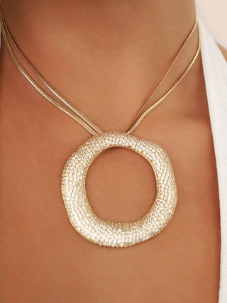 Ettika - Women's Open Circle Pavè Necklace