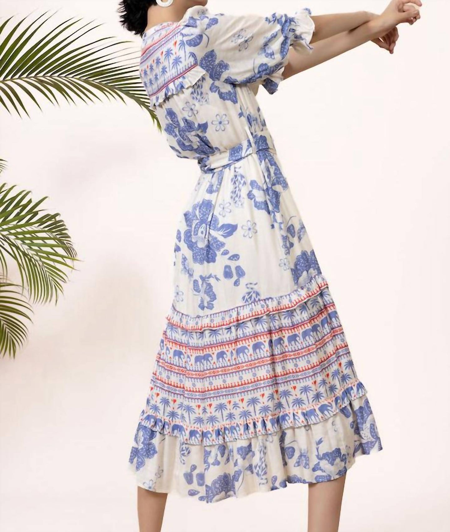 Emily Lovelock - Adela Batik Print Midi Dress
