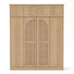 8 Door Armoire Wardrobe With Adjustable Shelves And Hanging Rod