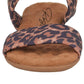 Ros Hommerson - Women's Cabana Leopard Fabric Luggage Atanado Leather