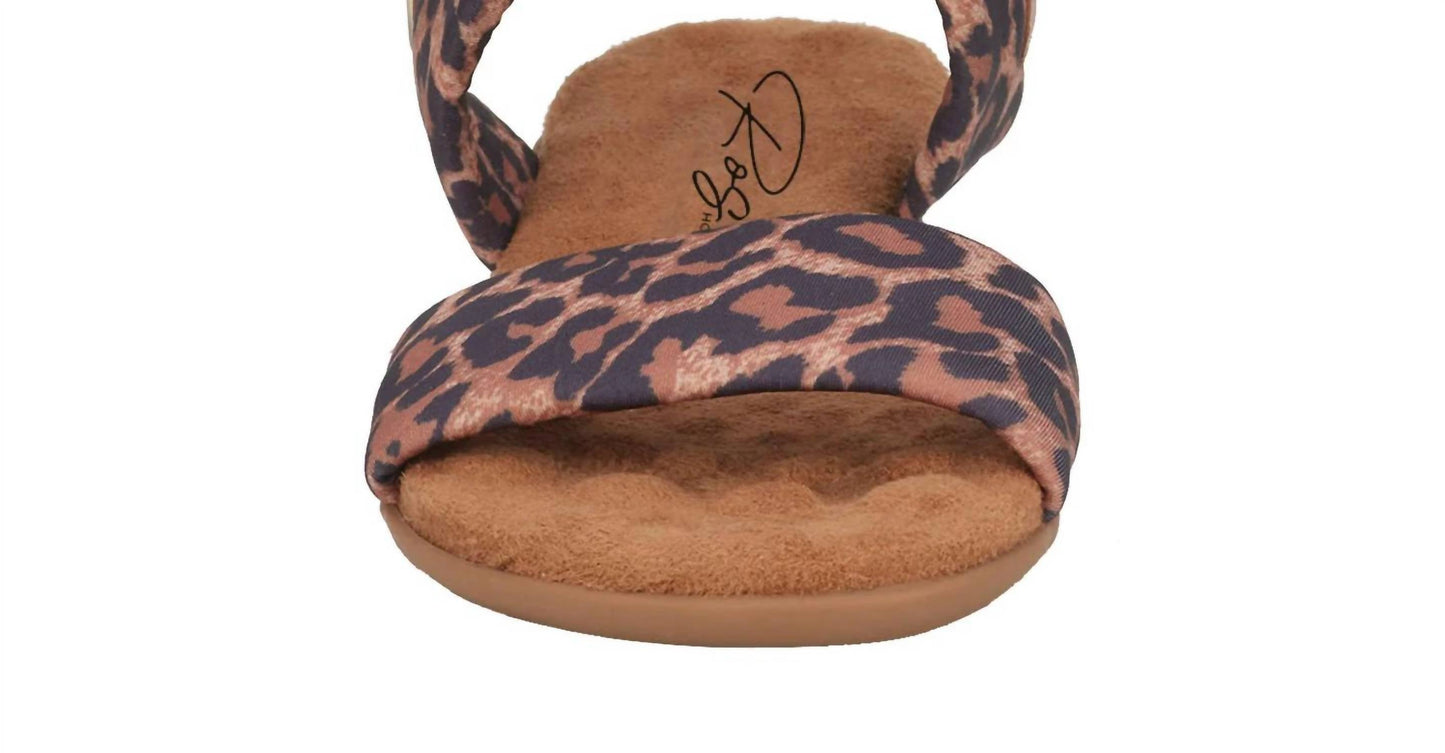 Ros Hommerson - Women's Cabana Leopard Fabric Luggage Atanado Leather