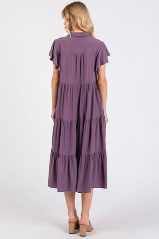 Mittoshop - Faded Tiered Midi Dress