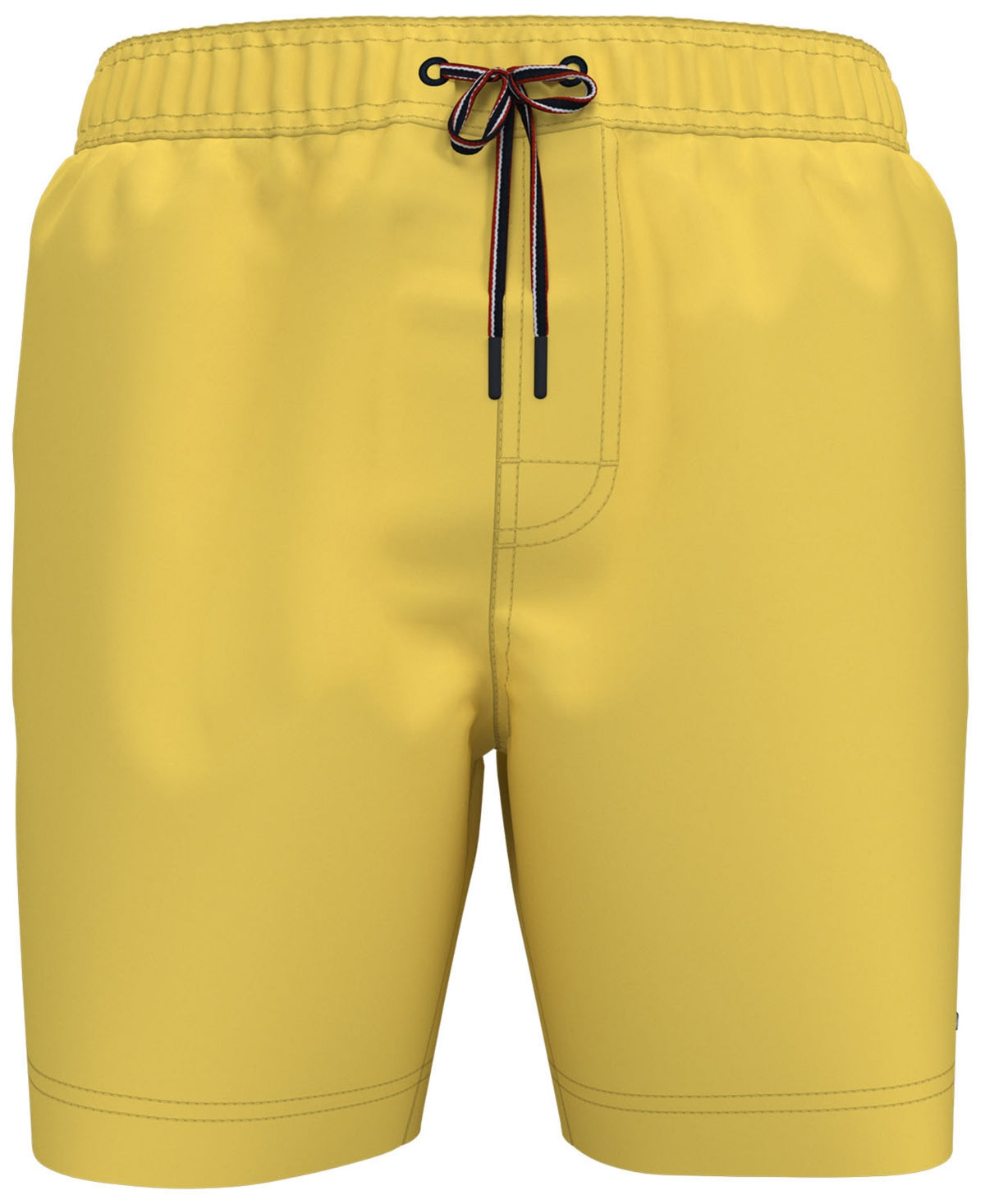 Tommy Hilfiger Men's Solid Swim Trunks Yellow Size Medium