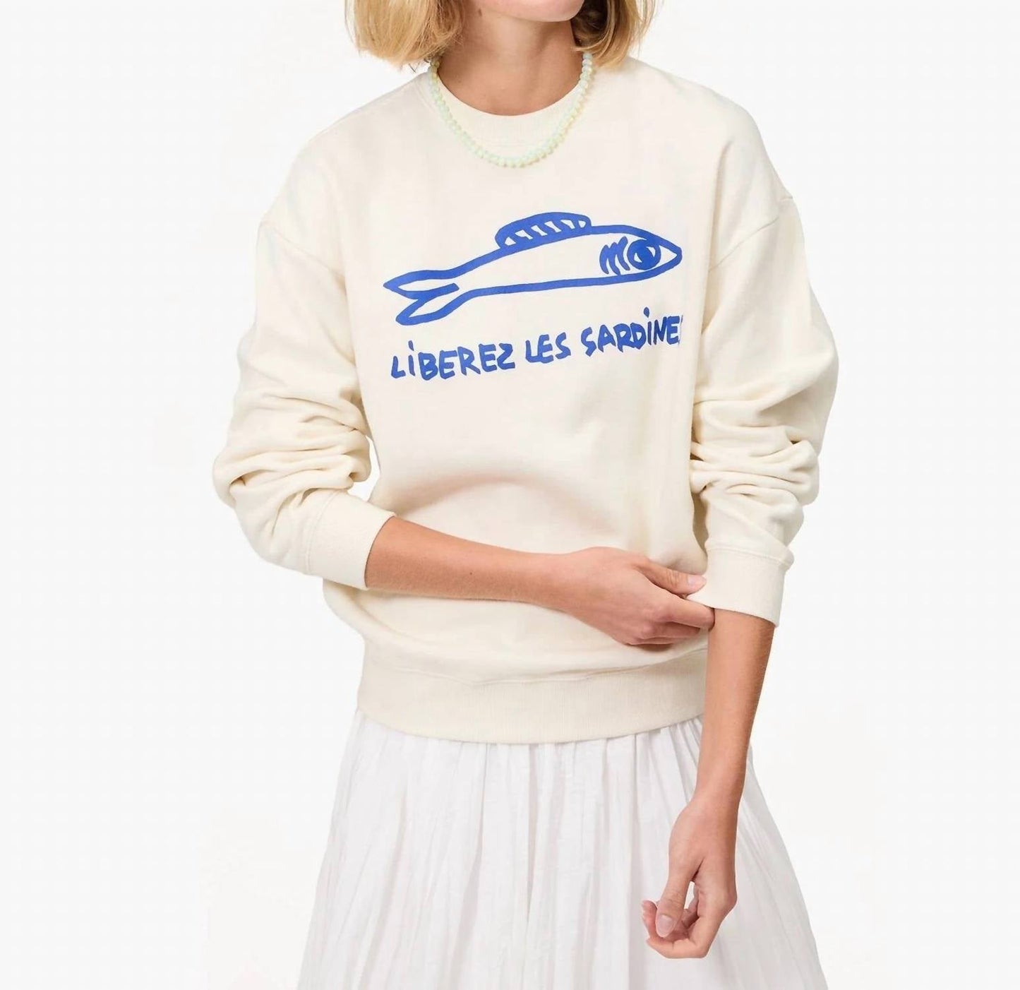 Clare V. - Oversized Crewneck Sweatshirt