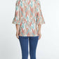 Multiples - Scoop Neck Geometric Print Top
