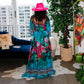 Little Secret Of Mine - Women's Full Length Floral Dress