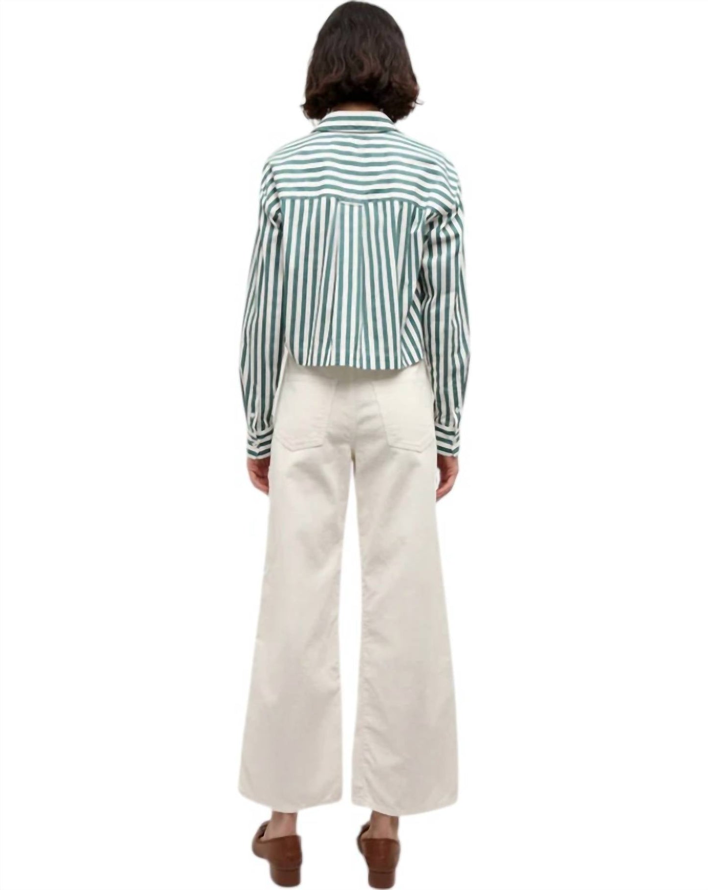 Veronica Beard - Taylor Cropped High Wide Leg Cord Pants