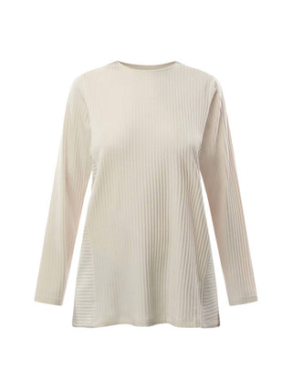 Eileen Fisher - Round Neck Tunic Long Sleeve Top