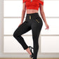 Siluets - Women's High-waisted Shapewear Dress Pants With Powernet And Butt Lift