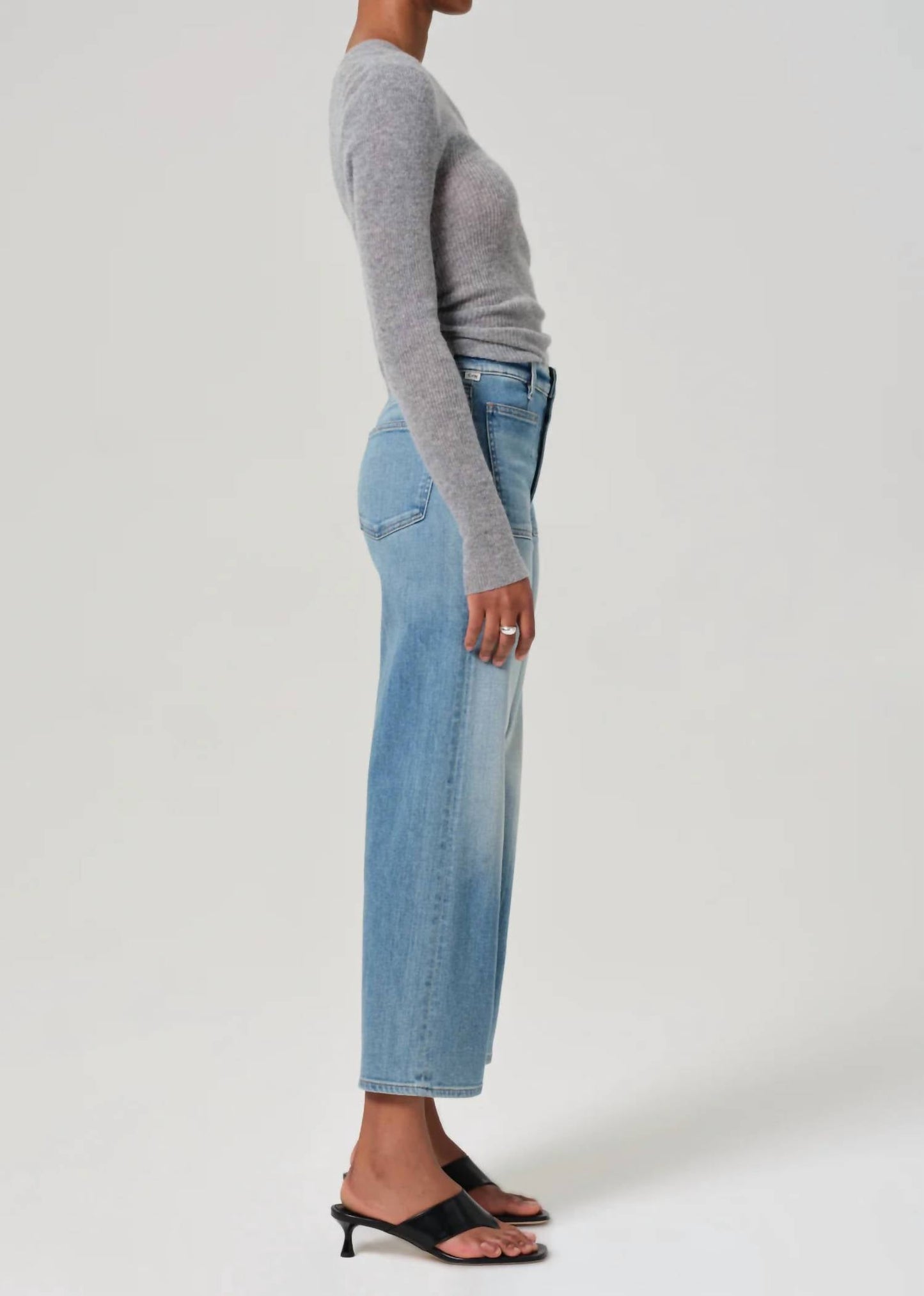 Citizens Of Humanity - Lyra Patch Pocket Wide Leg Jeans
