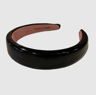 Bohemian Gemme - Women's Patent Leather Padded Headband