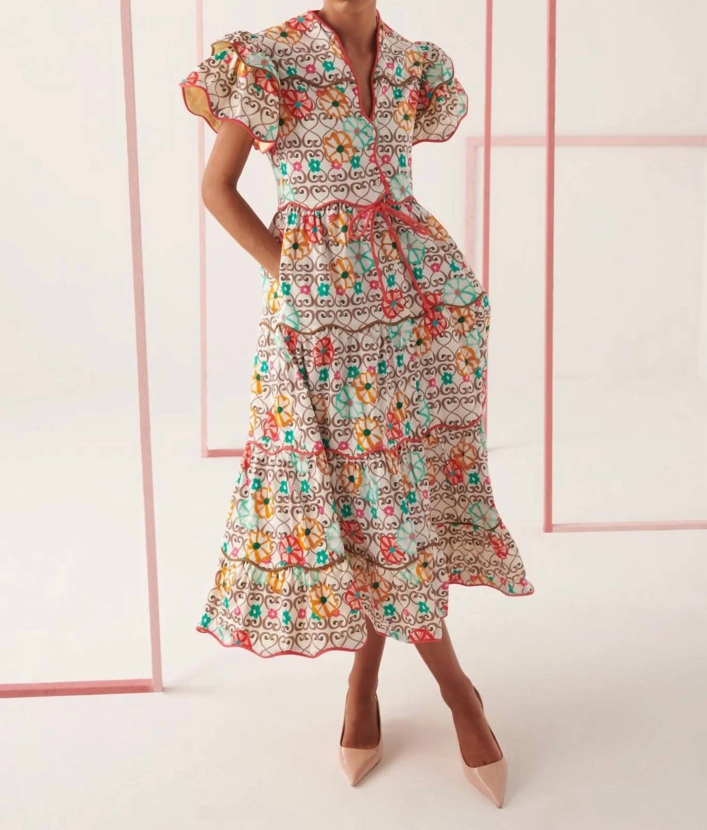 Celia B - Baba Island Print Dress