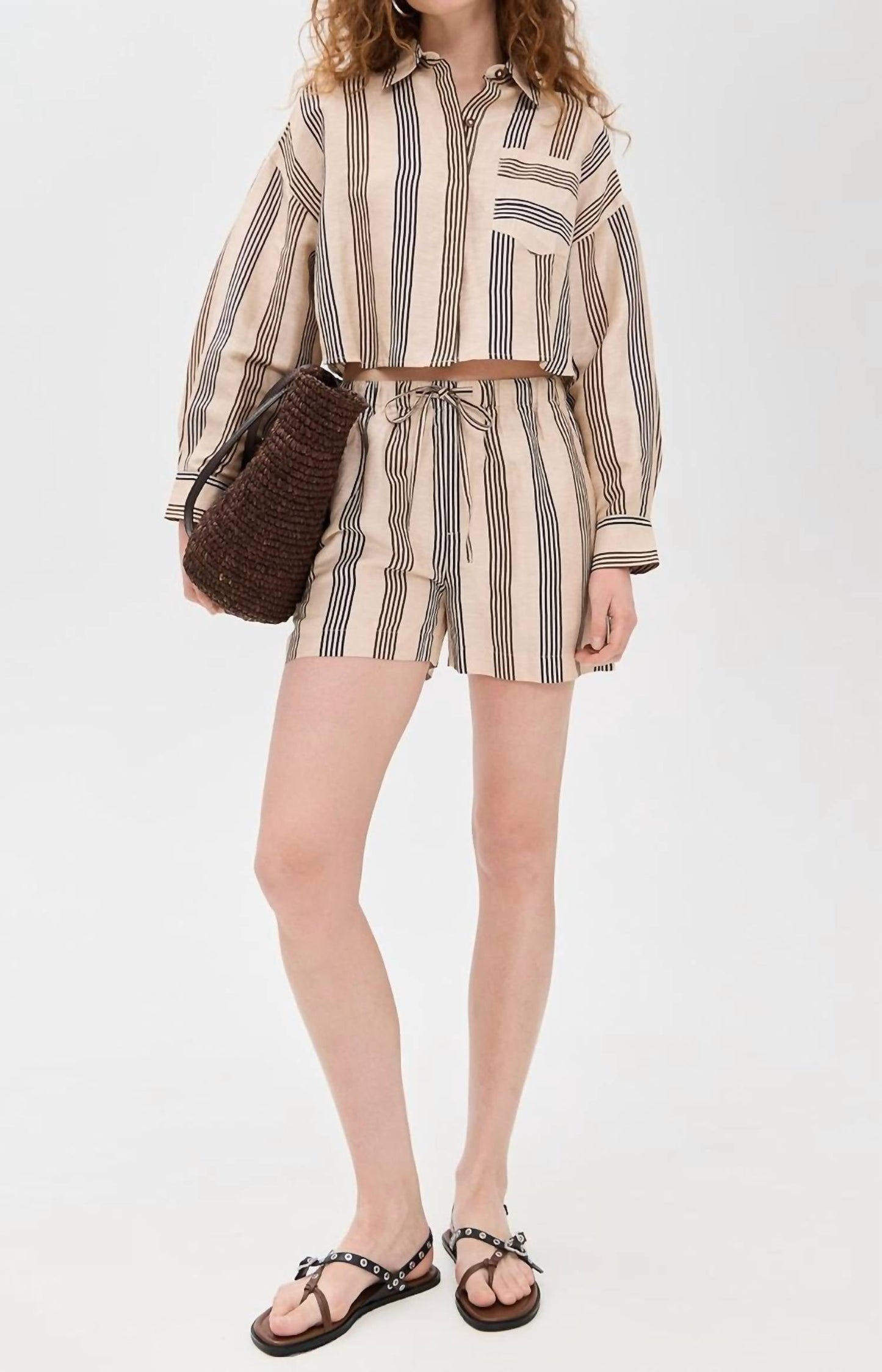 Rag & Bone - Beatrice Cropped Linen Shirt