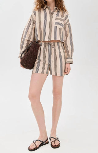 Rag & Bone - Beatrice Cropped Linen Shirt