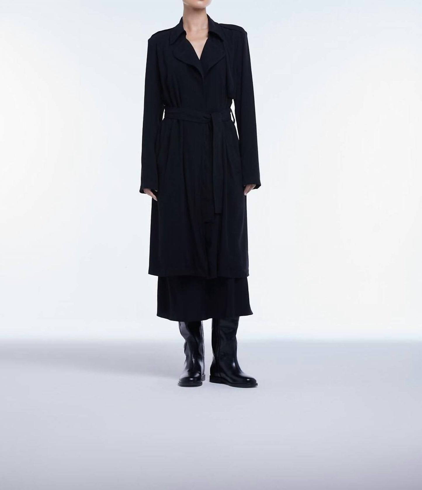 Dāl The Label - Flowy Lapel Trench Coat