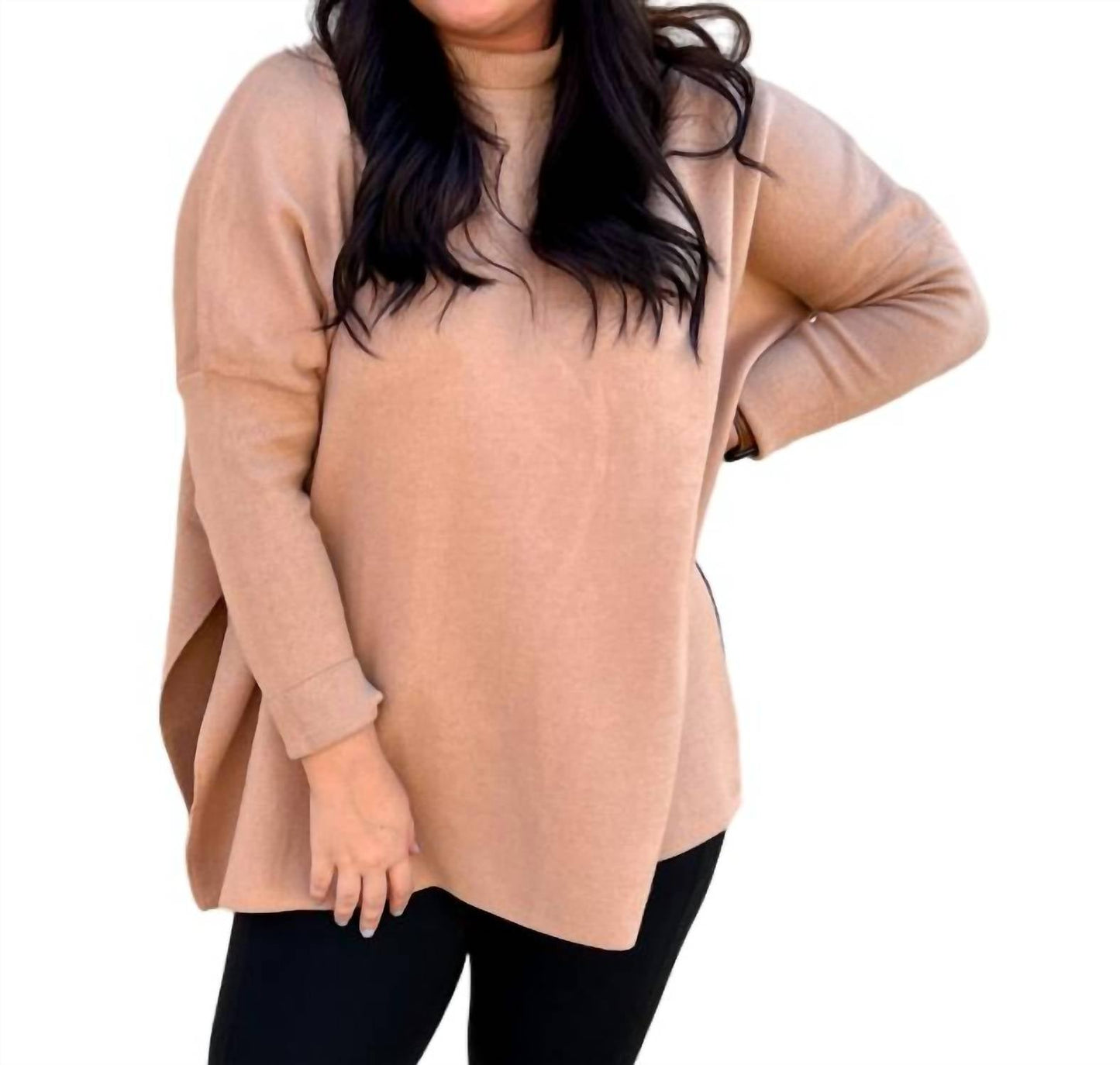 Entro - Allie Mock Neck Long Sleeve Top