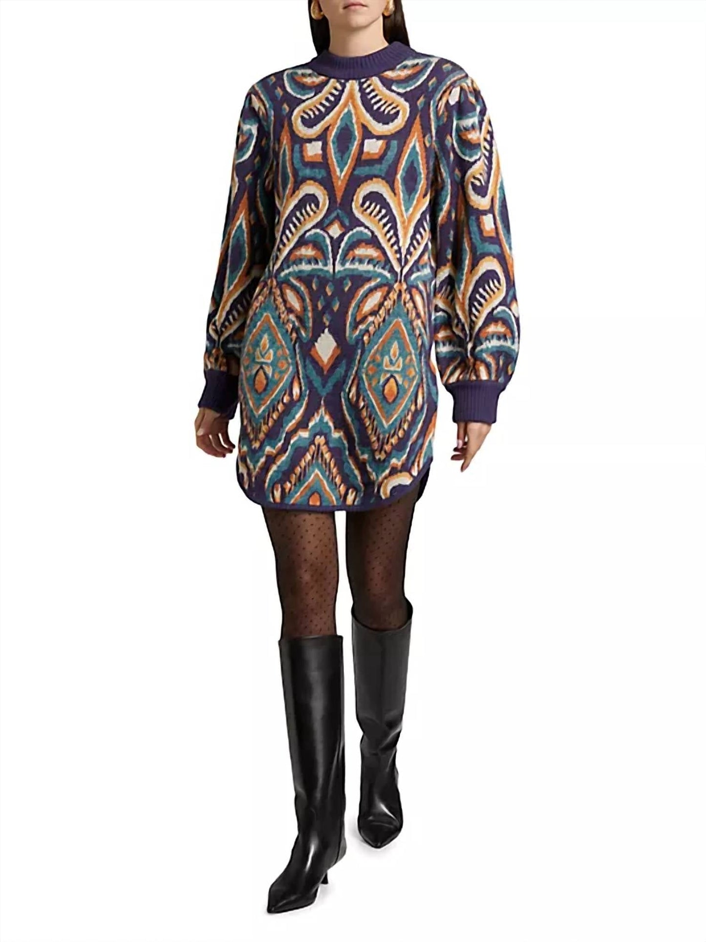 Farm Rio - Pineapple Ikat Knit Dress