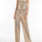 Amanda Uprichard - Collina Metallic Strapless Jumpsuit