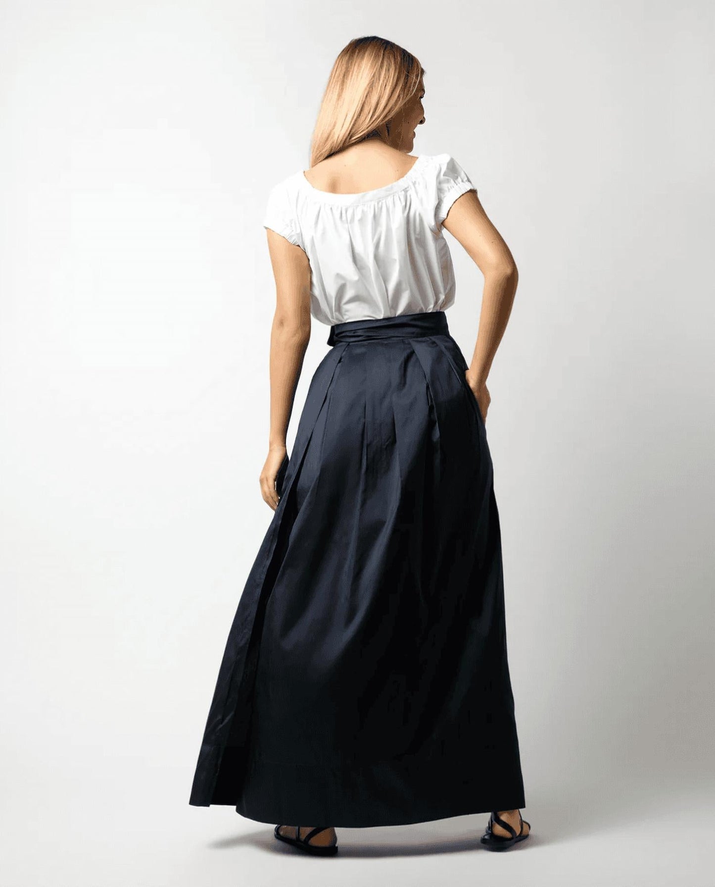 Ann Mashburn - Pleated Wrap Skirt