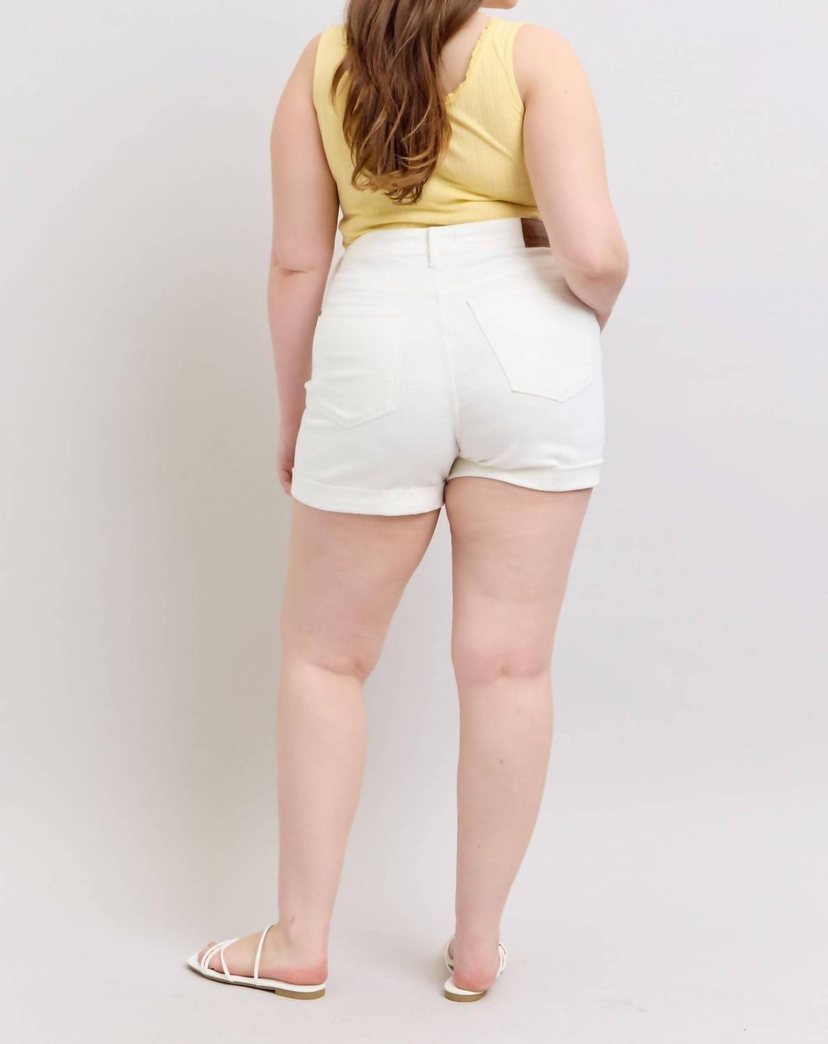 Judy Blue - High Waist Double Roll Cuff Denim Short