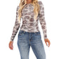 Free People - Printed Rush Long Sleeve Top
