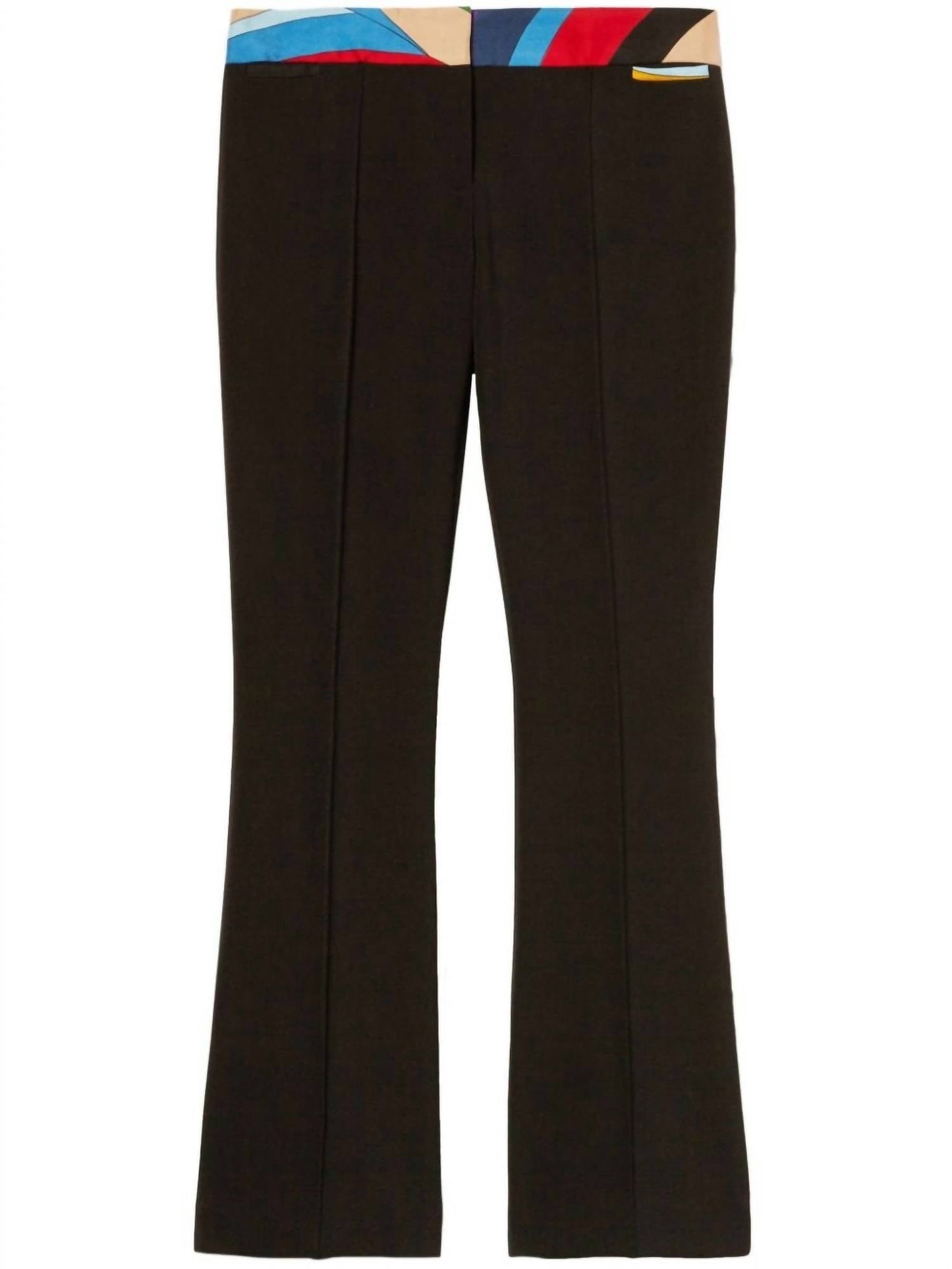 Pucci - Abstract Print Trim Cropped Trousers