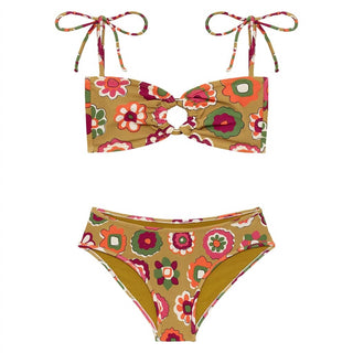 Montce - Girl's Floral Mini Tori Bandeau and Lulu Bikini Set