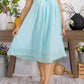 Karen T Design - Sleeveless A-line Midi Dress With Floral Detail