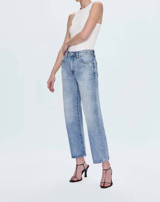 Pistola - Lexi Mid Rise Bowed Straight Jeans
