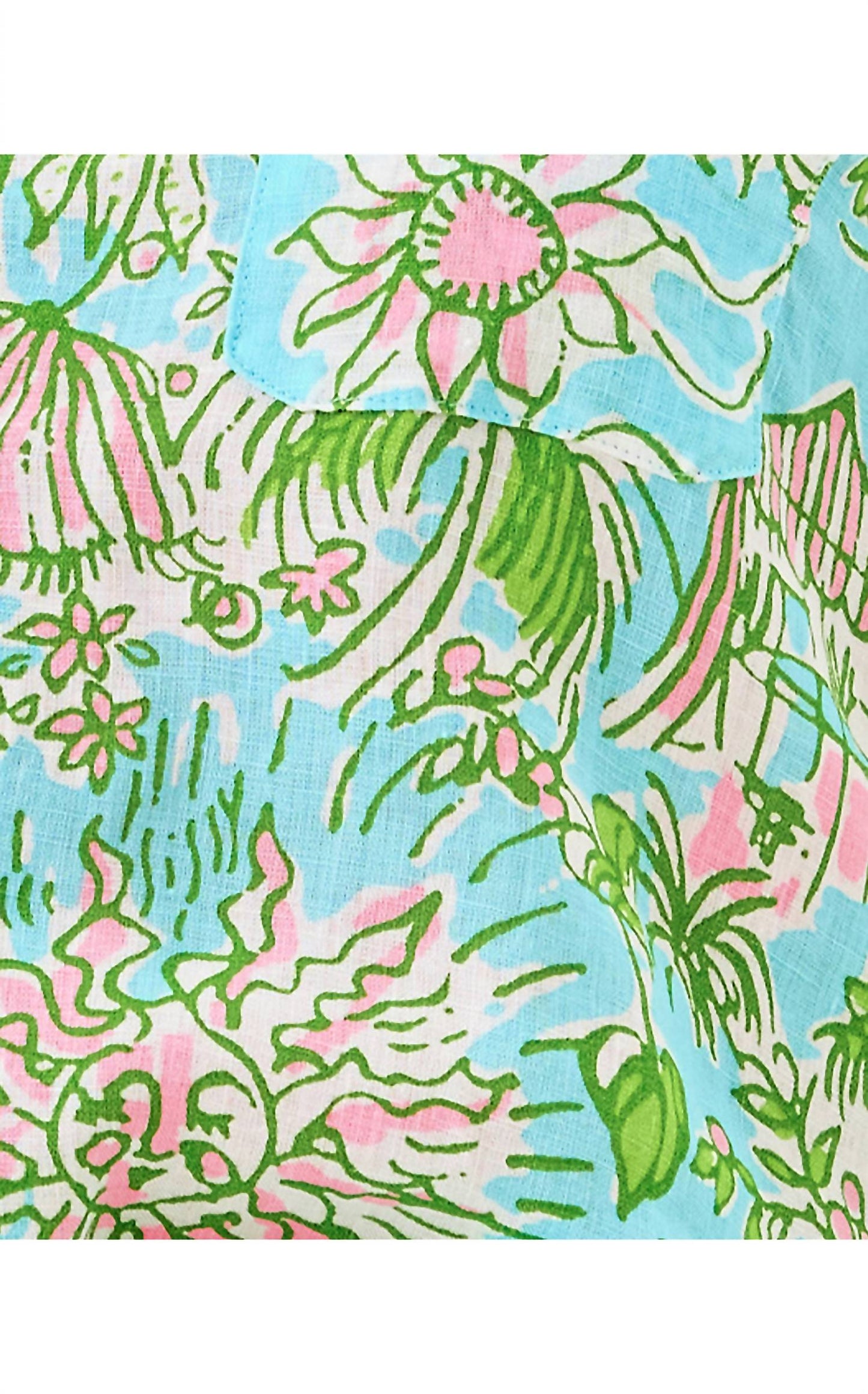 Lilly Pulitzer - Sea View Button Down Sunbathers Bliss