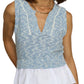 Central Park West - Sleeveless Twofer Sweater Vest