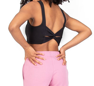 Body Wrappers - Recycled Polyester Twist Back Sports Bra