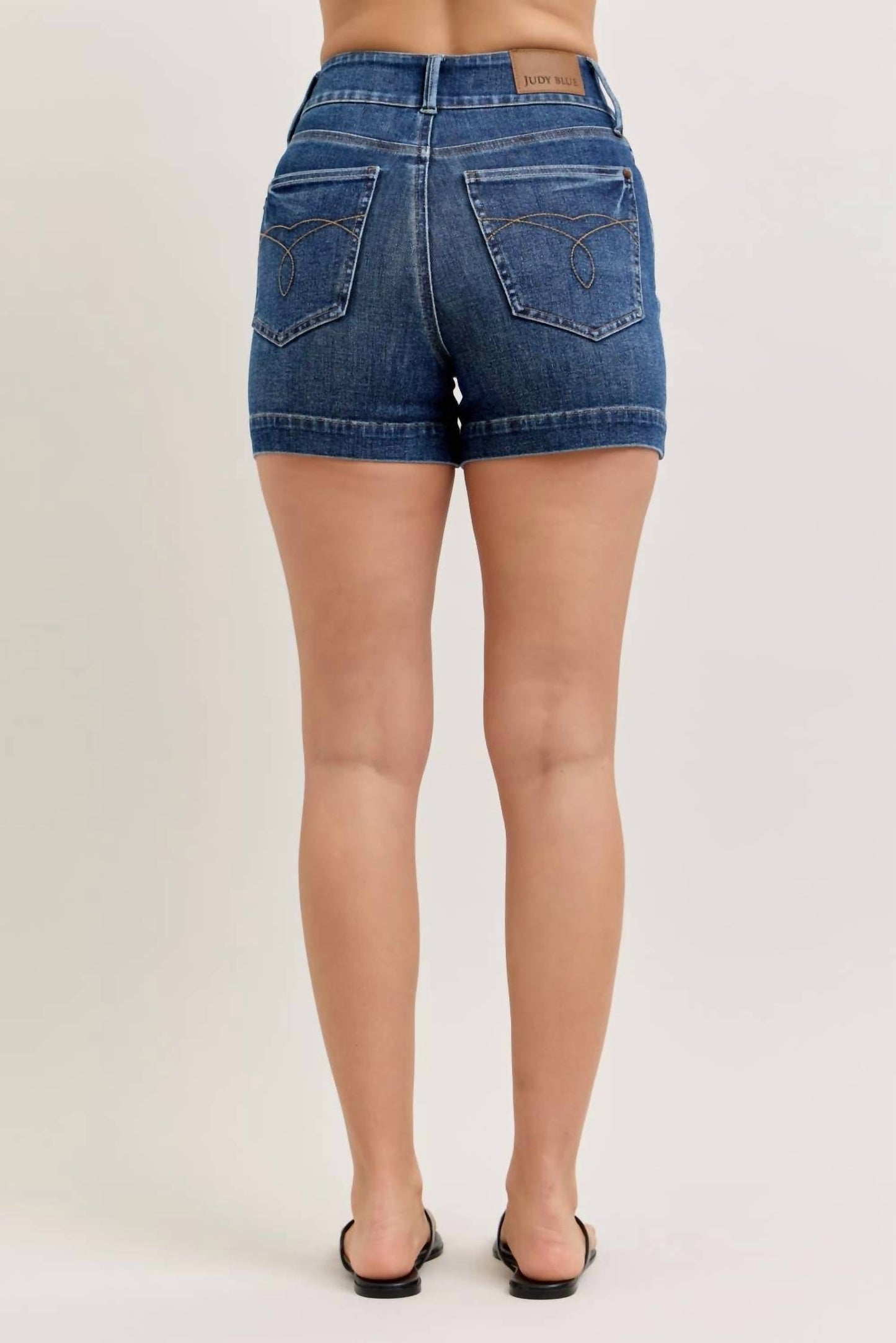 Judy Blue - High Waist Tummy Control Slim Denim Shorts