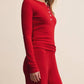 Z Supply - Holly Pointelle Long Sleeve Top