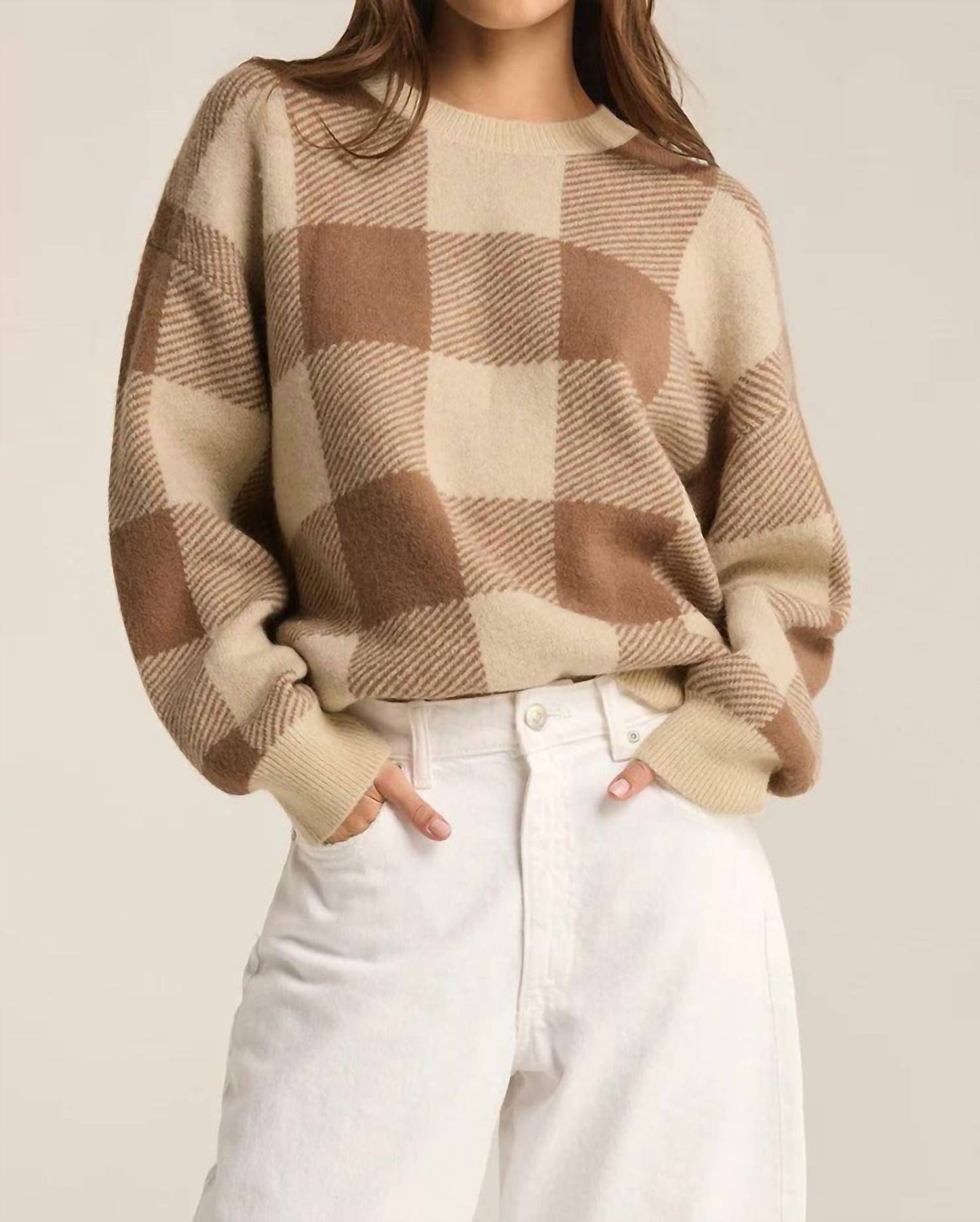 Z Supply - Check You Later Plaid Sweater