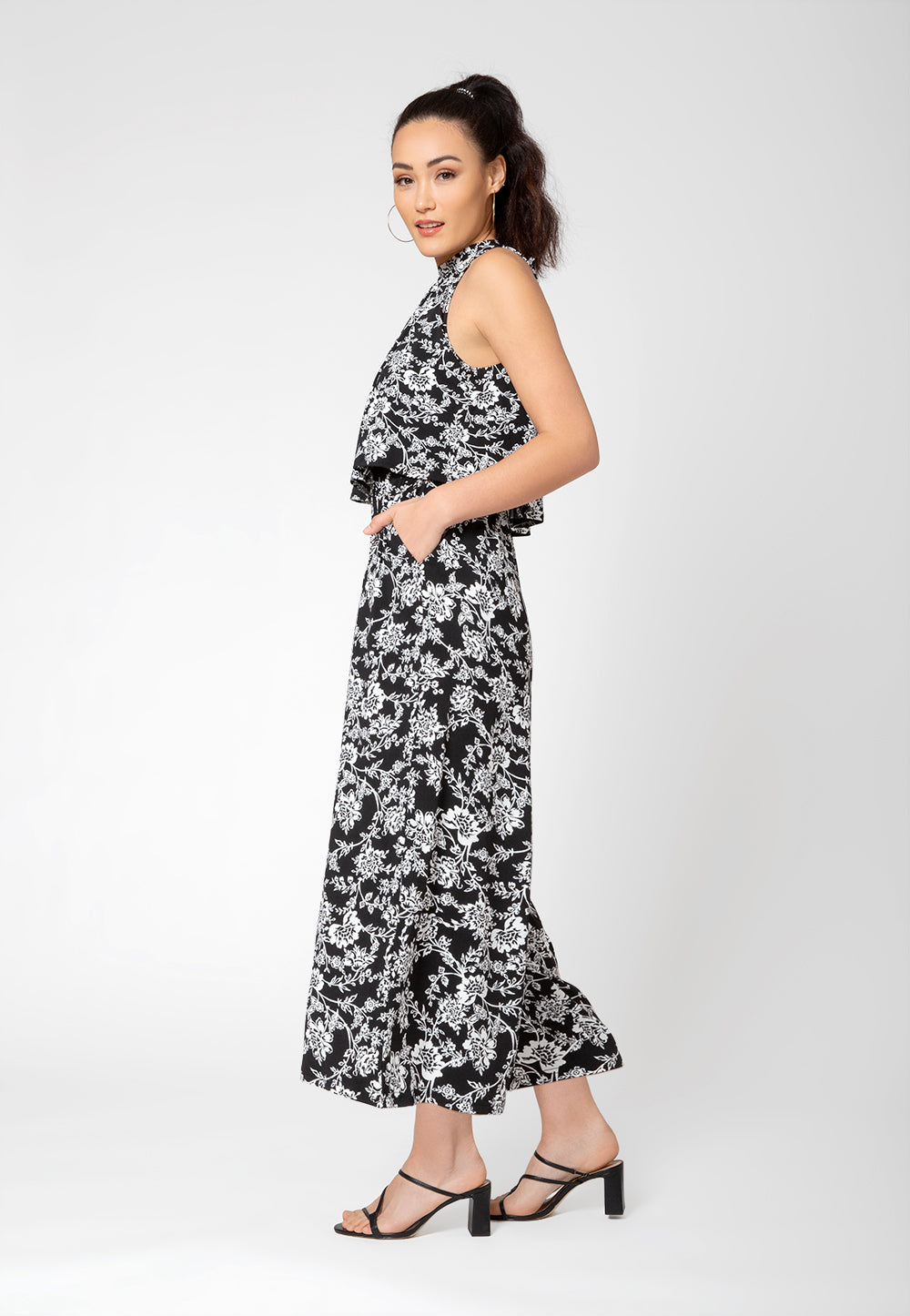 Leota Women's Skyler Ankle Length Jumpsuit Black