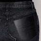 Jean Paul Gaultier - Denim Mini Skirt With Leather Pocket