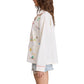 Flat White - Joshua Embroidered Lightweight Jacket