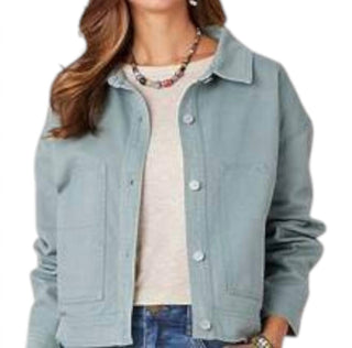 Democracy - Long Sleeve Button Down Utility Pocket Jacket