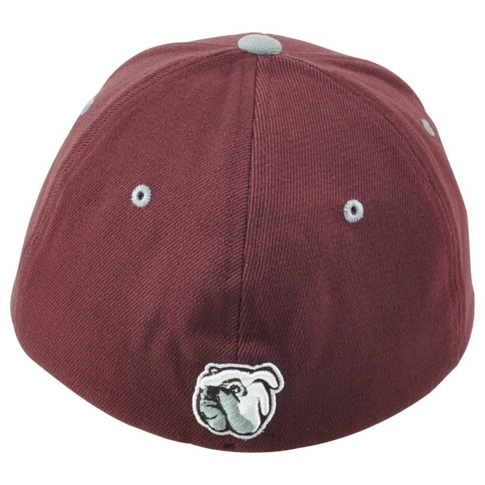 NCAA Zephyr Mississippi State Bulldogs Flex Fit Stretch Burgundy Hat Cap