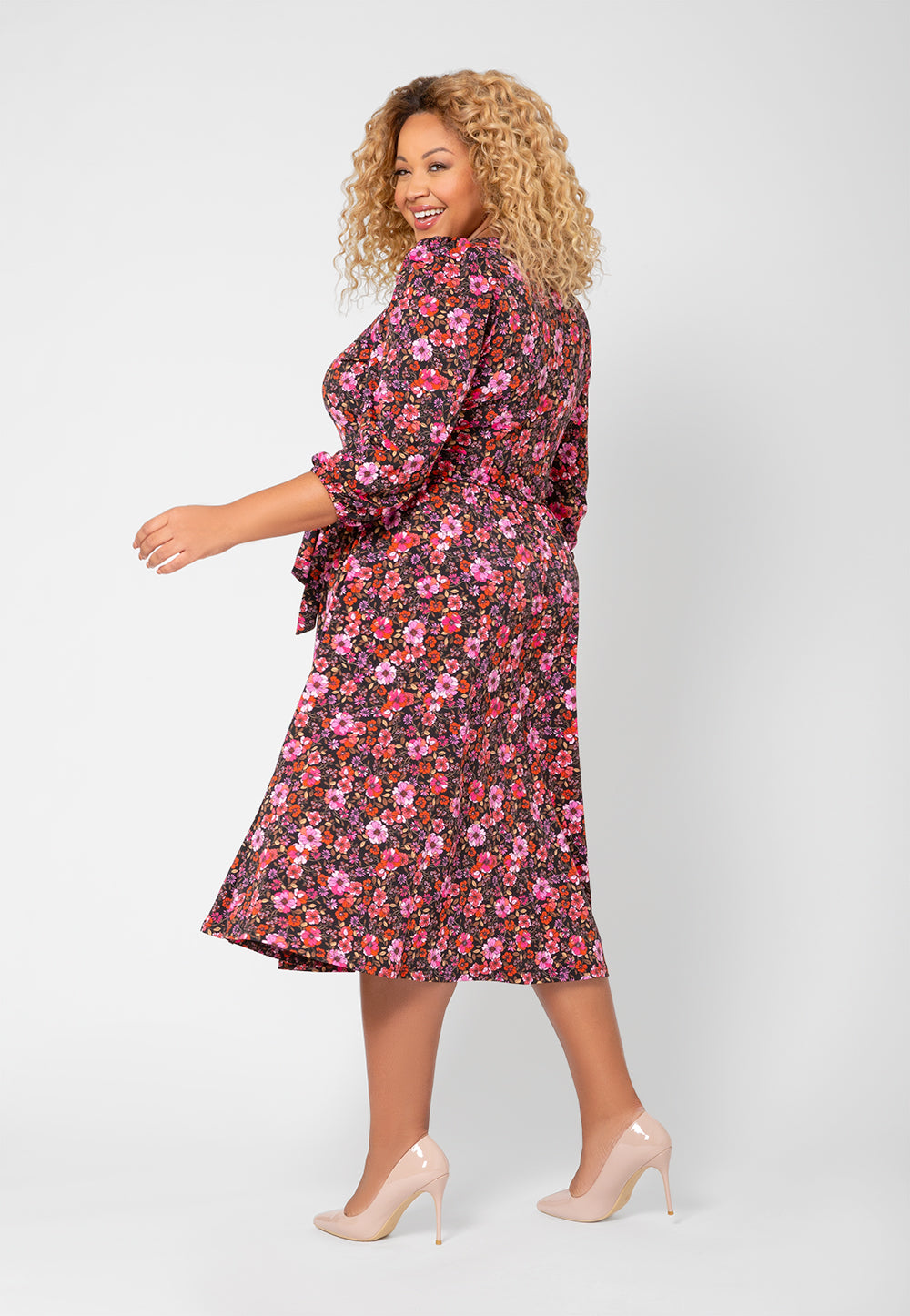 Leota Women's Iman Dress Pink Size 2X