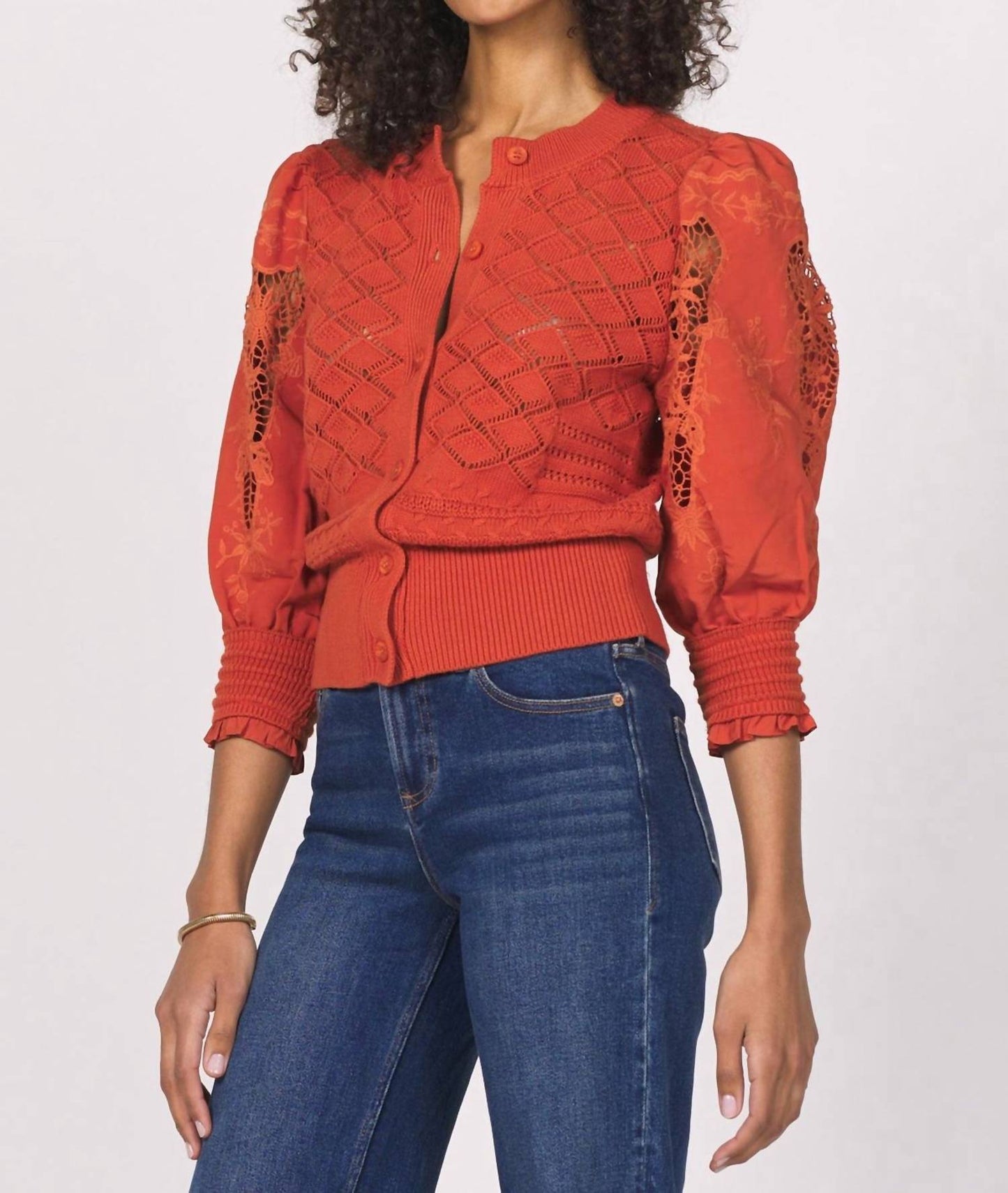Another Love - Ankara Mesh Cardigan