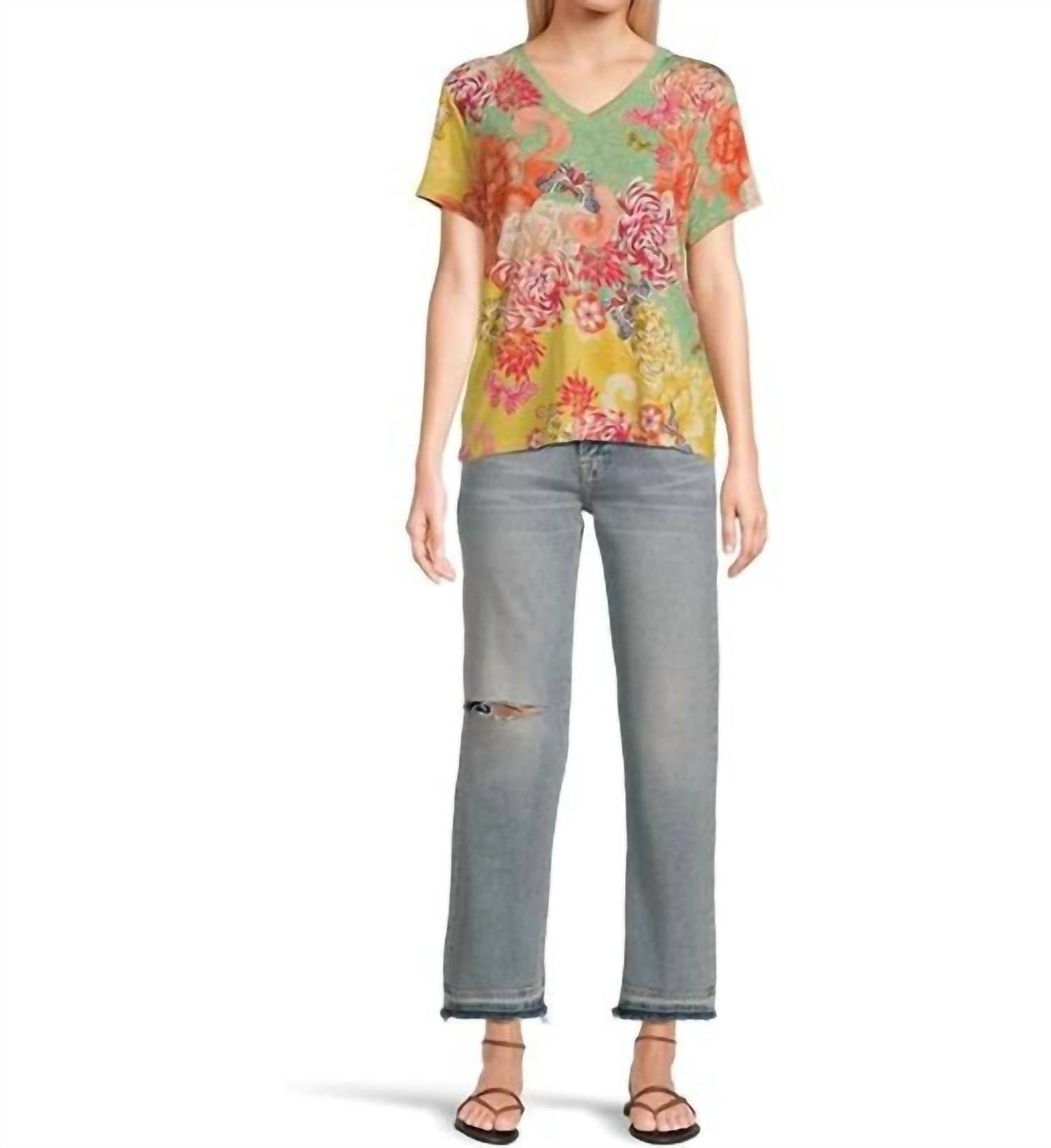 Johnny Was - JANIE FAVORITE SHORT SLEEVE V-NECK TEE