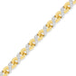 10K Yellow Gold 1 cttw Diamond Riviera Statement Pendant Necklace (J-K, I2-I3)
