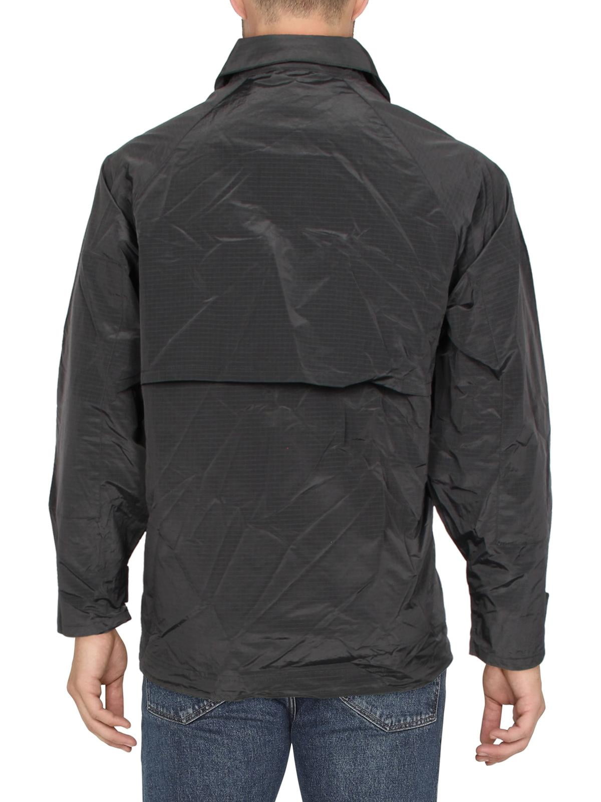 Calvin Klein Men's Lightweight Logo Windbreaker Jacket Color Black Size Large