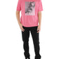 Calvin Klein Men's Graphic Crewneck Graphic T-Shirt Pink Size Small
