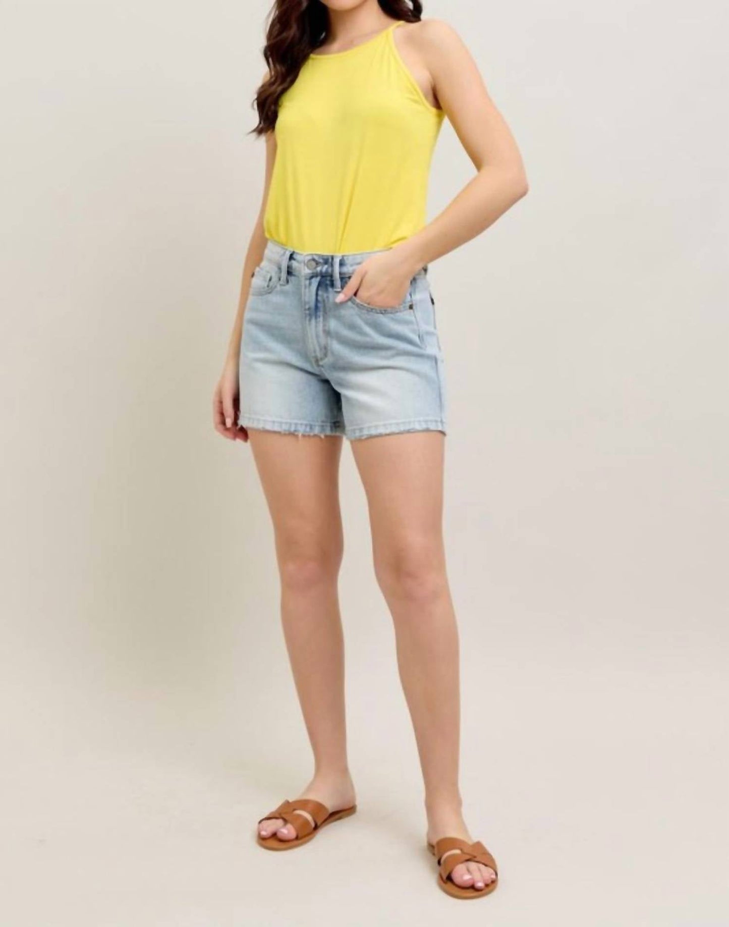 Judy Blue - High Waist Ridged Magic Shorts
